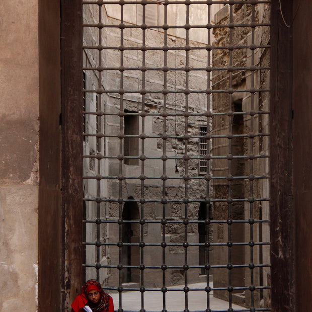 The Contemplative at Sultan Hassan Mosque (Canvas)