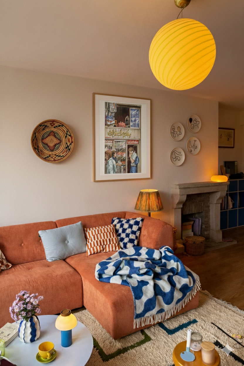 Naguib Mahfouz Corner - Egyptian Digital Art Print by Mohamed Khaled