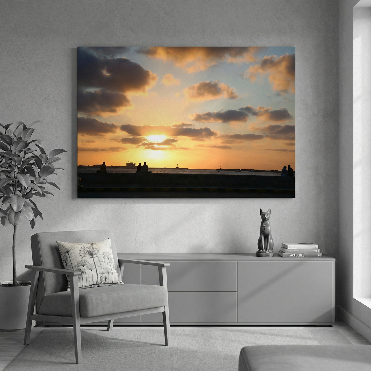 Love in the Sunset of Alexandria (Canvas)