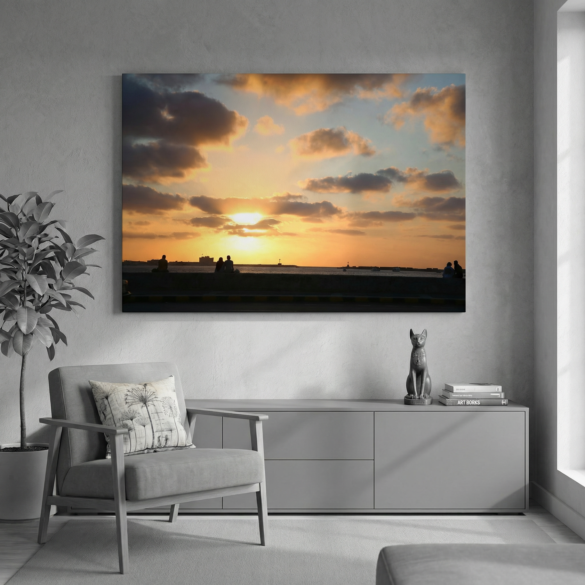 Love in the Sunset of Alexandria (Canvas)