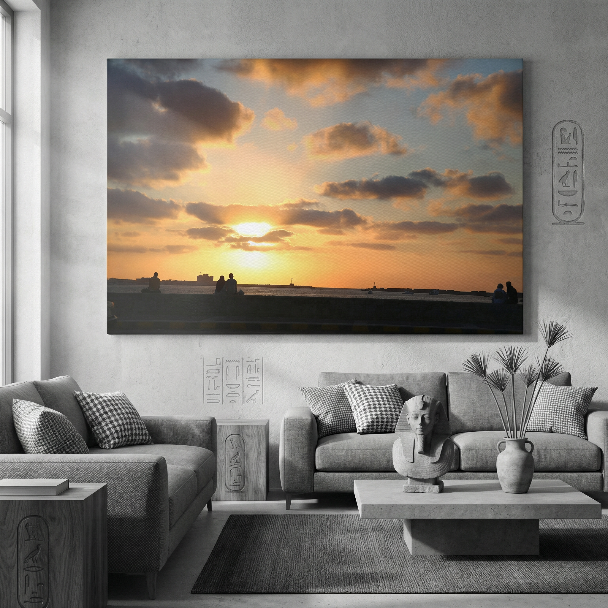 Love in the Sunset of Alexandria (Canvas)