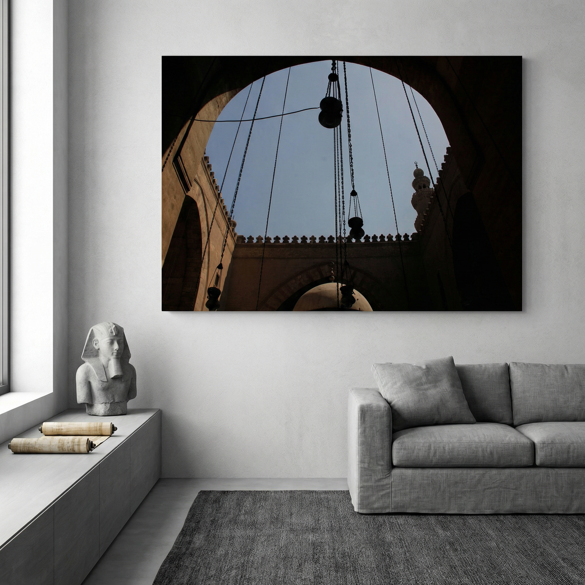 The Sky from the Courtyard of Sultan Hassan Mosque (Canvas)