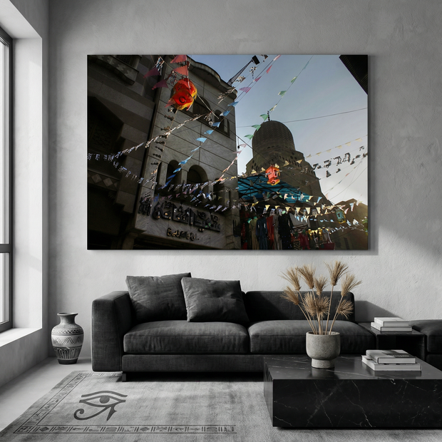 Al-Muizz Street Decorated for Ramadan (Canvas)