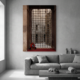 The Contemplative at Sultan Hassan Mosque (Canvas)