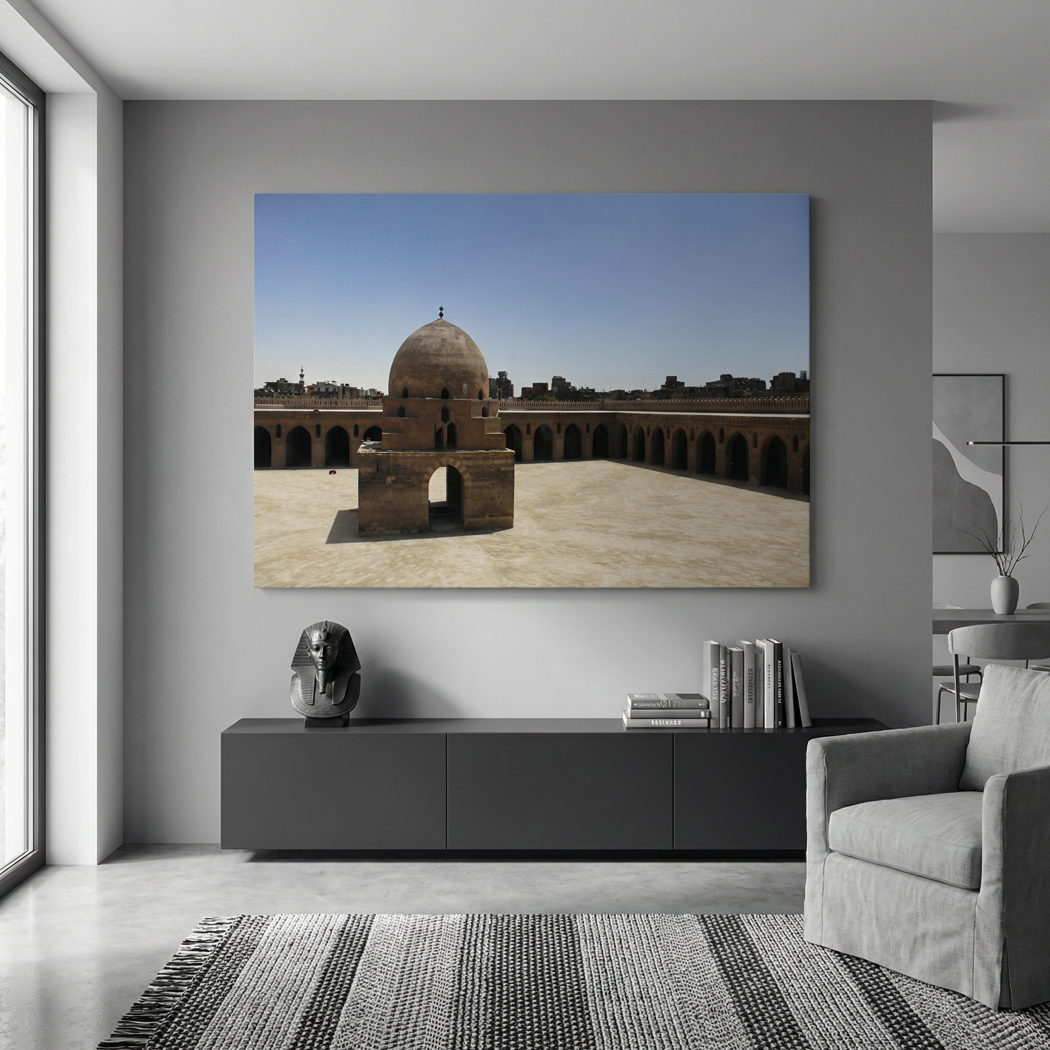The Courtyard of Ibn Tulun Mosque (canvas)