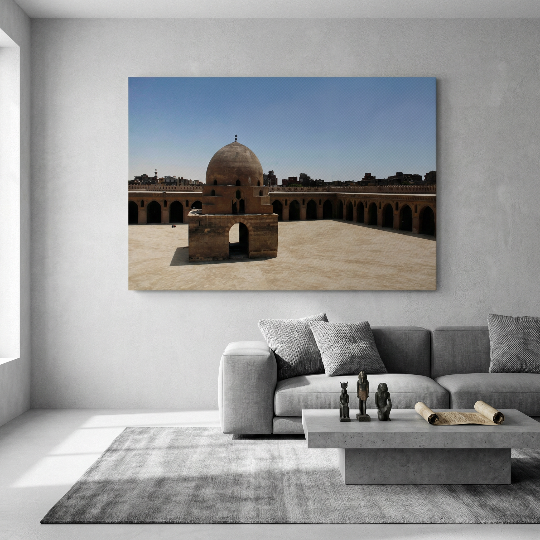 The Courtyard of Ibn Tulun Mosque (canvas)
