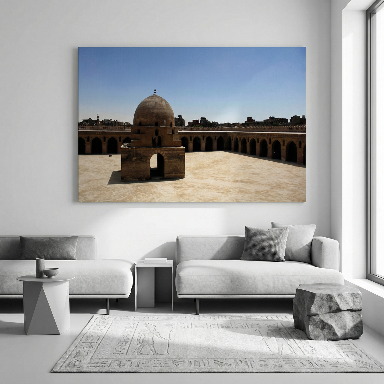 The Courtyard of Ibn Tulun Mosque (canvas)