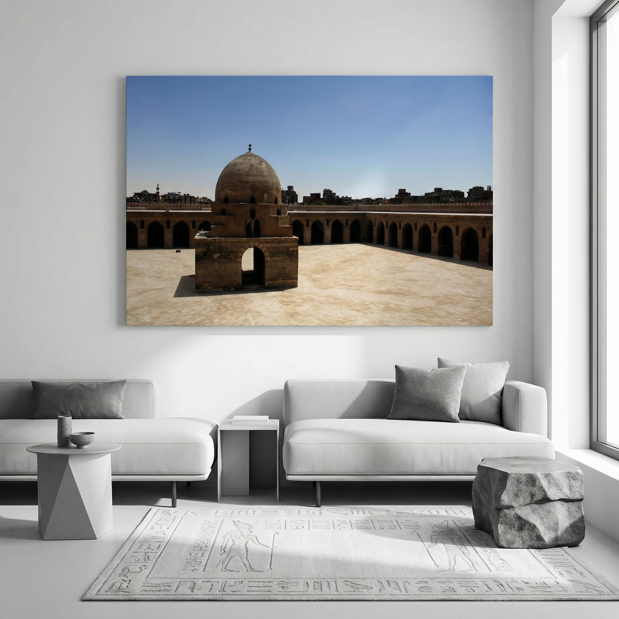The Courtyard of Ibn Tulun Mosque (canvas)
