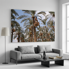 Between Sky and Earth, the Date Harvester (Canvas)