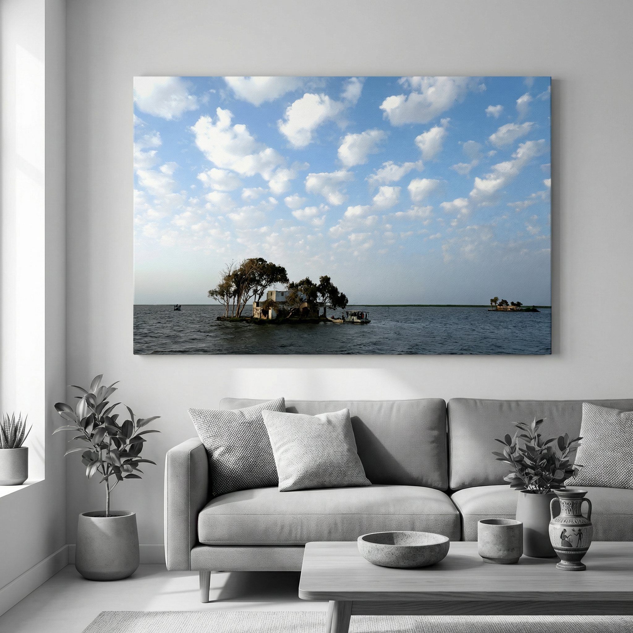 Between Water and Clouds (Canvas)