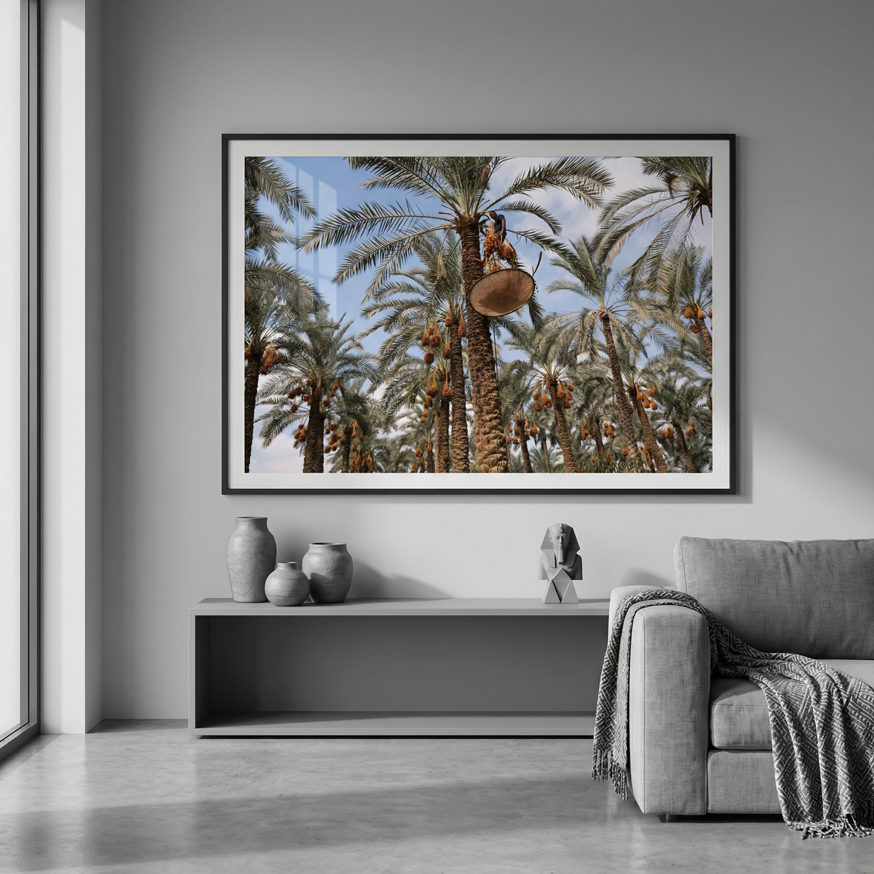 Between Sky and Earth, the Date Harvester