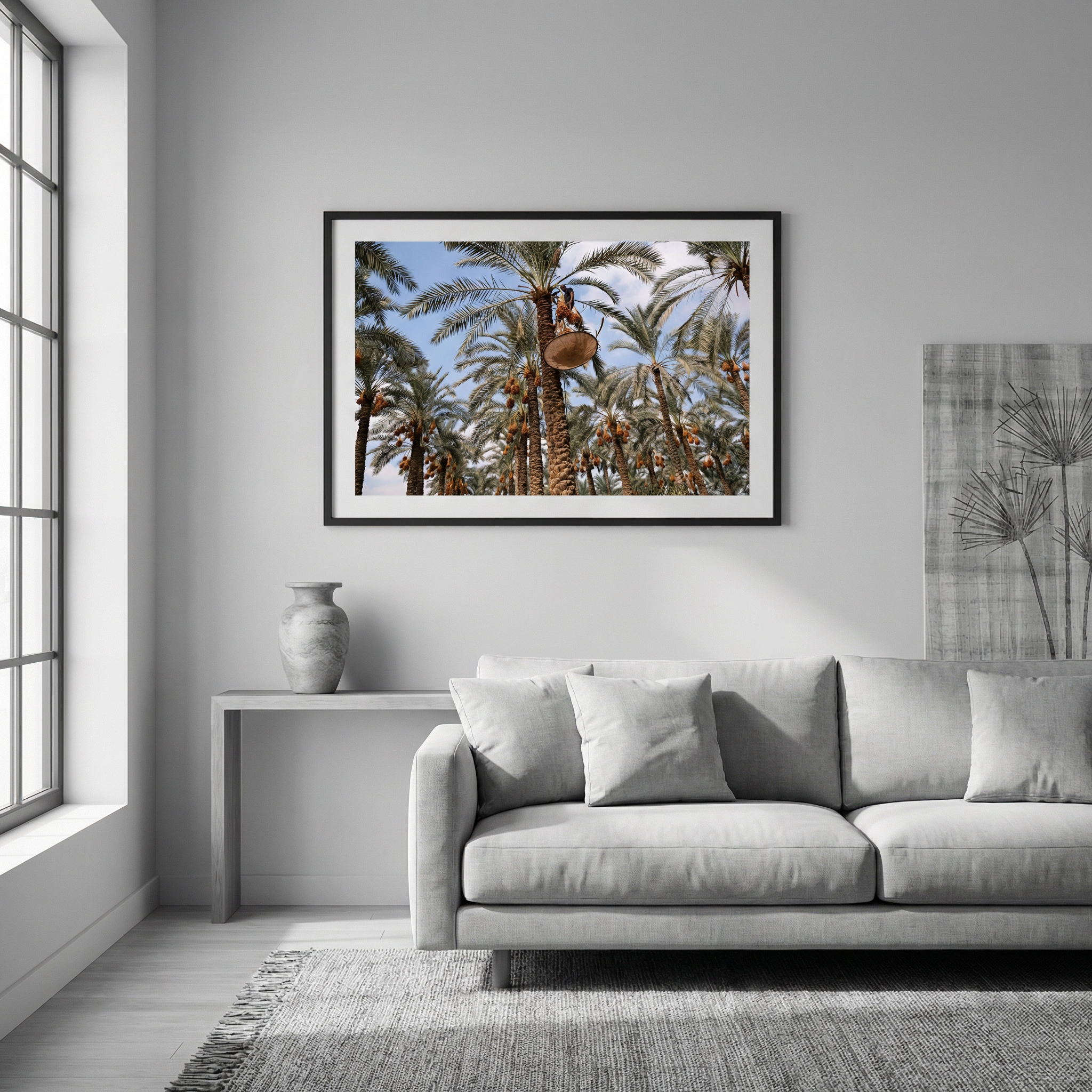 Between Sky and Earth, the Date Harvester