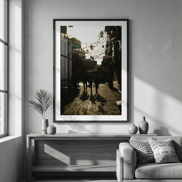 Khan El Khalili adorned for Ramadan