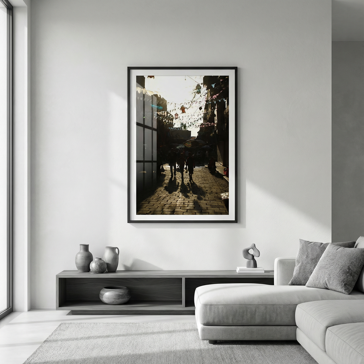 Khan El Khalili adorned for Ramadan