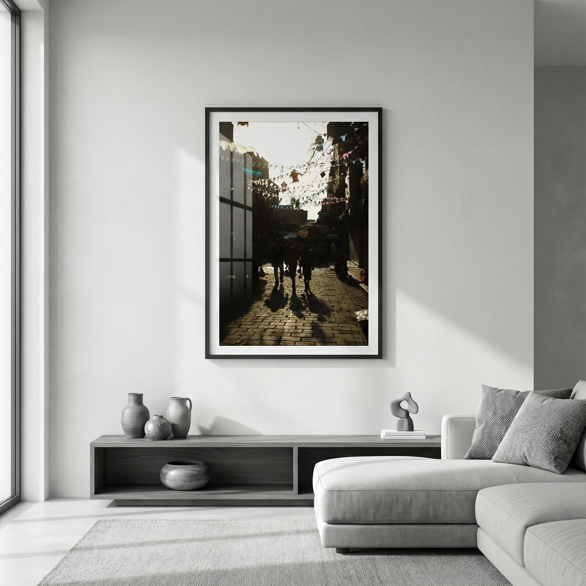 Khan El Khalili adorned for Ramadan